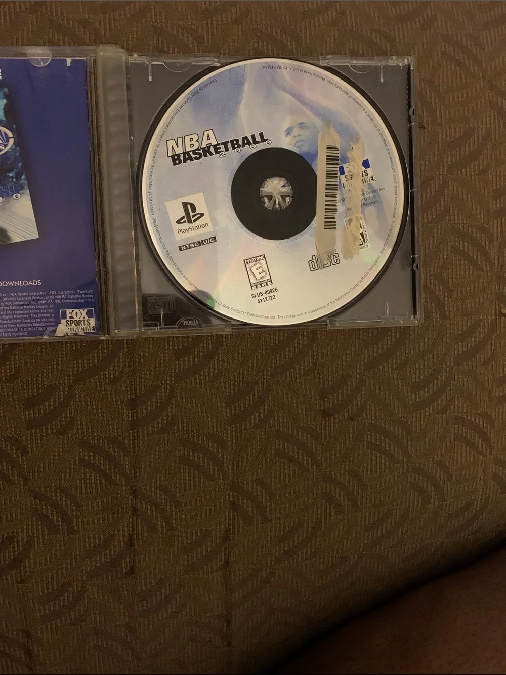 Sony PlayStation NBA Basketball 2000 Blue & Red Cover